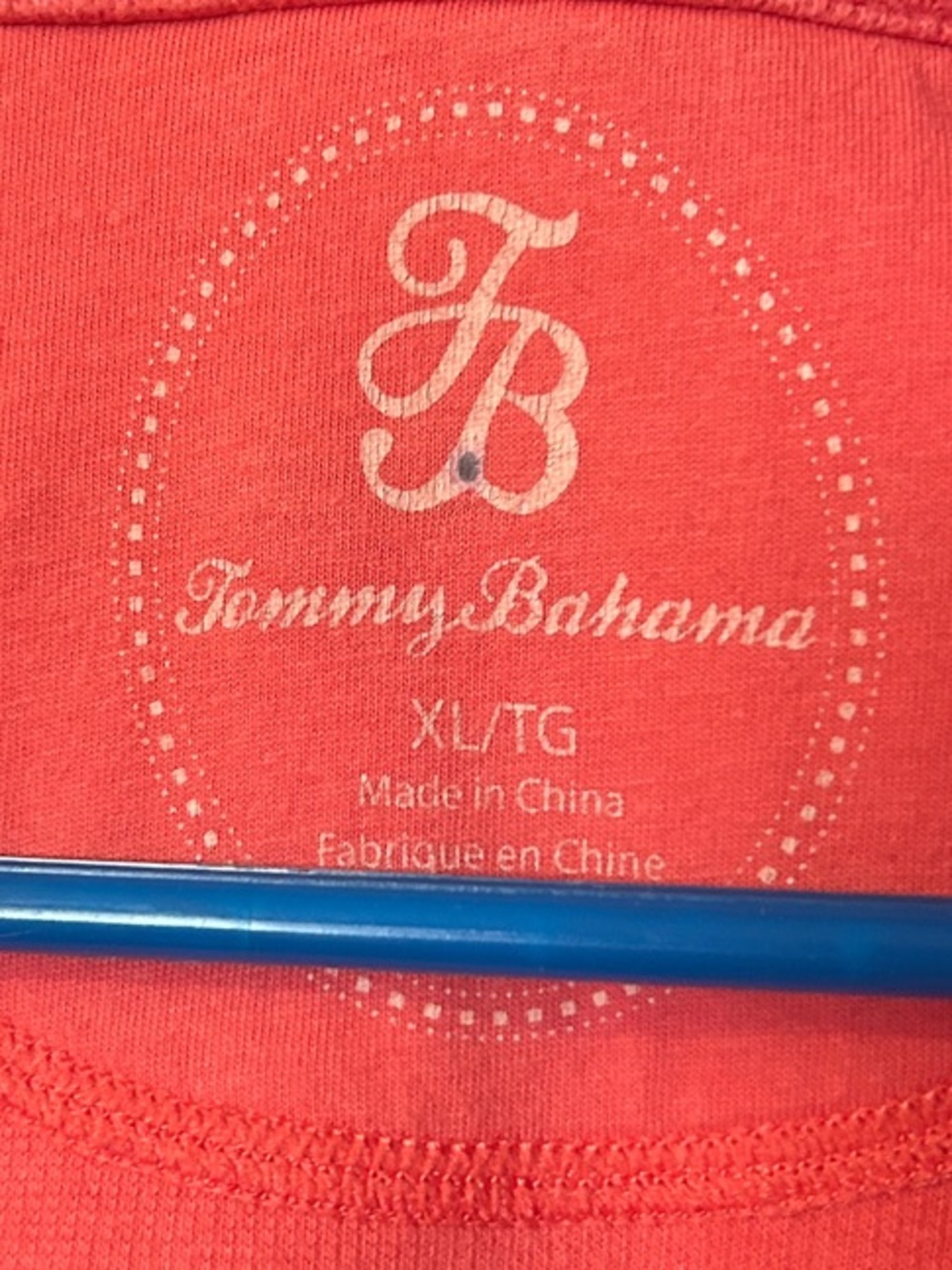 Tommy Bahama Men’s Coral Zip-Up Fleece Pullover - Picture 3 of 3